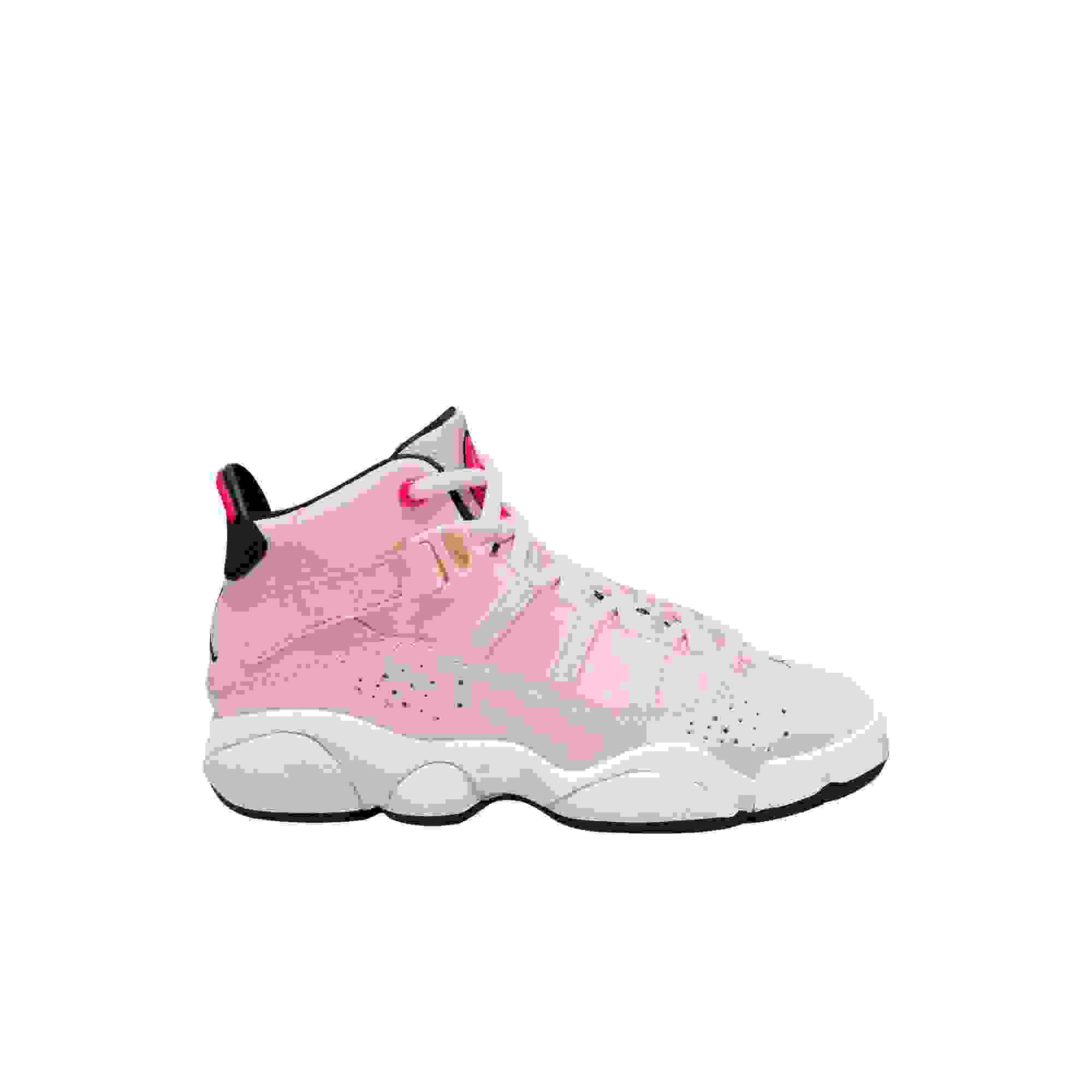 Jordan 6 Rings Preschool Girls' "Atmosphere/Infrared 23/Black/White" Shoe